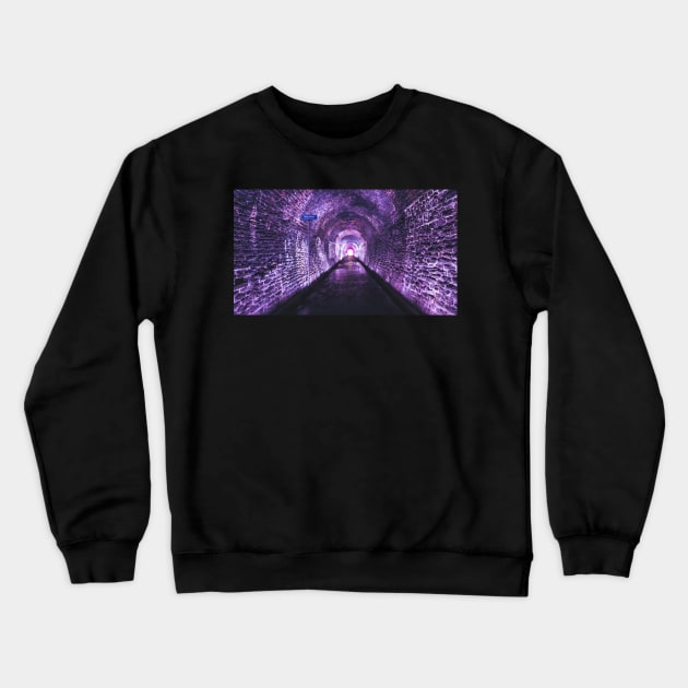 Purple Tunnel, Brockville,Ontario Railway Crewneck Sweatshirt by Robtography